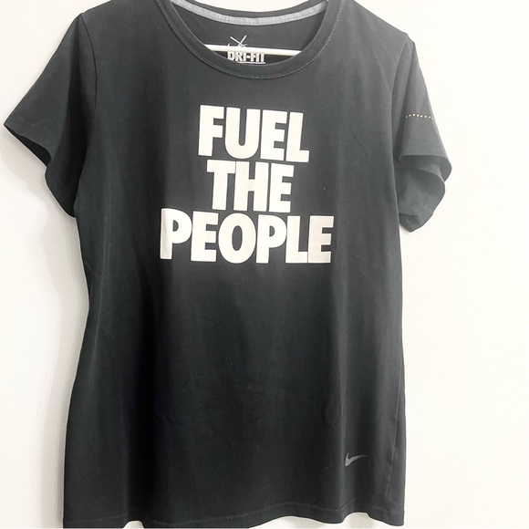 Nike Fuel The People Dri Fit Black Tee Fuelband Tee Shirt Extra Large - Picture 2 of 7
